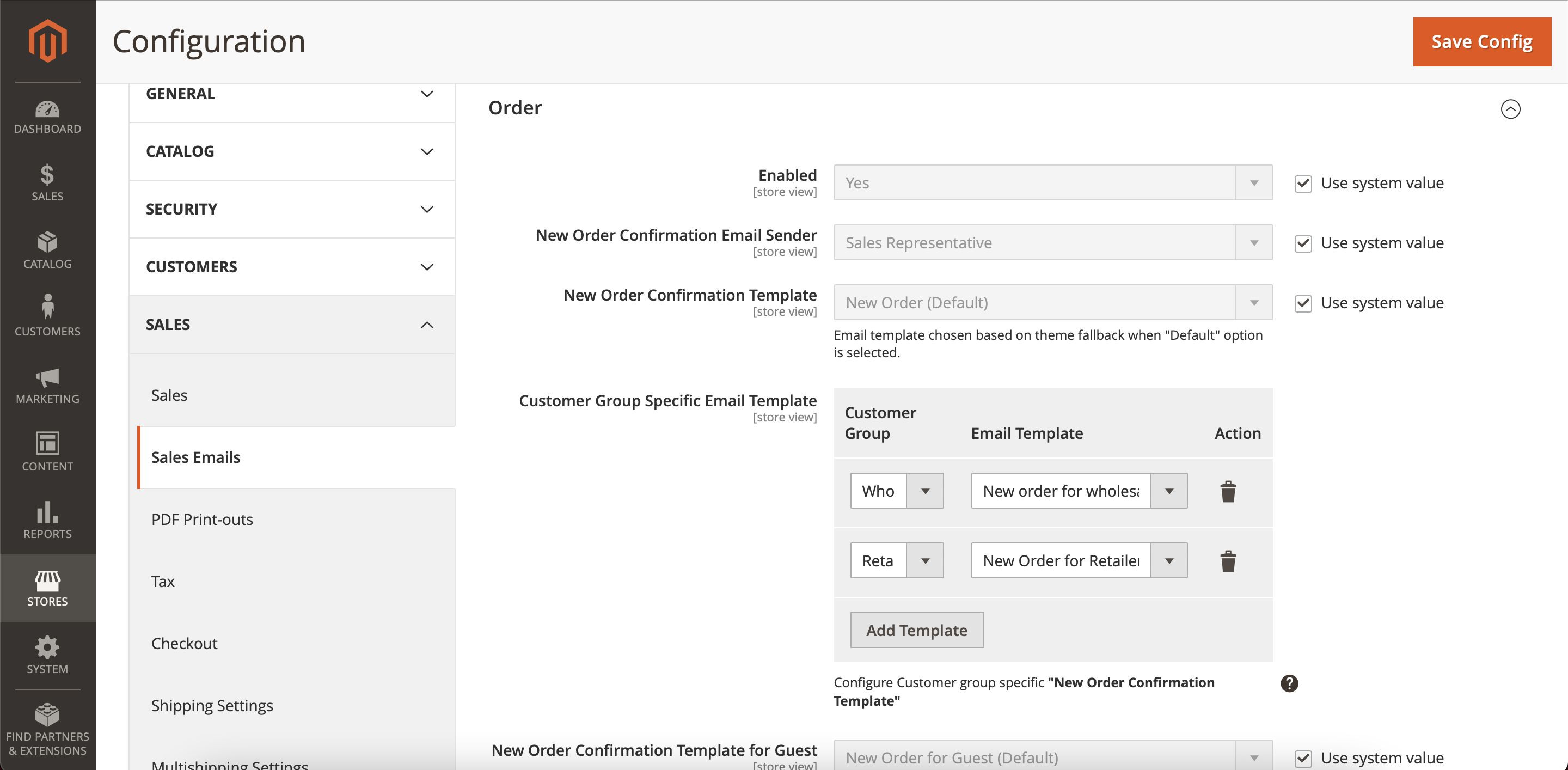Customer Group Specific Email Templates Magento Extension User Guide